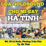 Loa Goldsound cho Mì Cay SEOUL Hà Tĩnh, amply 2 kênh 900w, bluetooth 5.0, loa V55C - 55w, loa được thiết kế riêng cho quán, bật lớn không tạp âm, miễn phí công lắp đặt, bảo hành dài hạn 5 năm