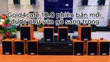 Loa thông báo phát nhạc nền tự động Gold4cafe 10.0 màu vân gỗ đỏ (10 loa + 1 amply), Amply 1200w - 2 vùng âm lượng, loa được thiết kế riêng cho quán, bật lớn không tạp âm, bảo hành dài hạn 5 năm