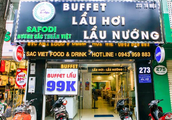 Loa cafe, Loa nhà hàng: Loa Goldsound lắp âm thanh tại  BUFFET LẨU HƠI LẨU NƯỚNG, số 273 Tô Hiệu, Hà Nội