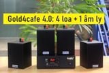 [Diện tích 40m2 + 1 Kênh] Gold4Cafe 4.0: Amply A2.0 + 4 loa treo tường V12, Amply, loa được thiết kế riêng cho quán, bật lớn không tạp âm, bảo hành dài hạn 5 năm.