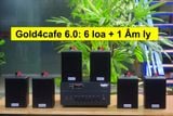 [Diện tích 100m2 + 2 Kênh] Gold4cafe 6.0 (01 amply + 06 loa treo tường), Amply 2 vùng âm lượng, loa được thiết kế riêng cho quán, bật lớn không tạp âm, bảo hành dài hạn 5 năm.