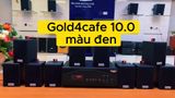 Gold4cafe 10.0 bản màu đen (01 amply + 10 loa), Amply 1200w - 2 vùng âm lượng, loa được thiết kế riêng cho quán, bật lớn không tạp âm, bảo hành dài hạn 5 năm.