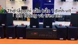 Gold4cafe 10.0 bản màu đen (01 amply + 10 loa), Amply 1200w - 2 vùng âm lượng, loa được thiết kế riêng cho quán, bật lớn không tạp âm, bảo hành dài hạn 5 năm.