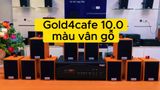 Loa thông báo phát nhạc nền tự động Gold4cafe 10.0 màu vân gỗ đỏ (10 loa + 1 amply), Amply 1200w - 2 vùng âm lượng, loa được thiết kế riêng cho quán, bật lớn không tạp âm, bảo hành dài hạn 5 năm