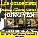 Loa Goldsound cho Mizaki Billiards Coffee, amply 2 kênh 900w, bluetooth 5.0, loa V40C - 40w, loa được thiết kế riêng cho quán, bật lớn không tạp âm, miễn phí công lắp đặt, bảo hành dài hạn 5 năm