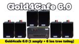 [Diện tích 100m2 + 2 Kênh] Gold4cafe 6.0 (01 amply + 06 loa treo tường), Amply 2 vùng âm lượng, loa được thiết kế riêng cho quán, bật lớn không tạp âm, bảo hành dài hạn 5 năm.