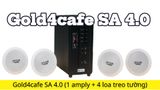 [Diện tích 80m2] Bộ loa âm trần thông báo phát nhạc nền tự động cao cấp SA4.0 (amply 154w + 4 loa âm trần 15w), loa được thiết kế riêng cho quán, bật lớn không tạp âm, bảo hành dài hạn 12 tháng