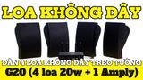 Dàn loa không dây treo tường G20 (01 bộ phát + 4 loa treo tường)