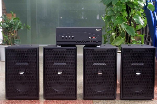 [Diện tích 160m2 + 04 Kênh] A917PU-4K Goldsound 4 vùng âm lượng 1500w + 4 loa Goldsound V258PU, Amply 4 - 6 vùng âm lượng, loa được thiết kế riêng cho quán, bật lớn không tạp âm, miễn phí công lắp đặt, bảo hành dài hạn 5 năm.