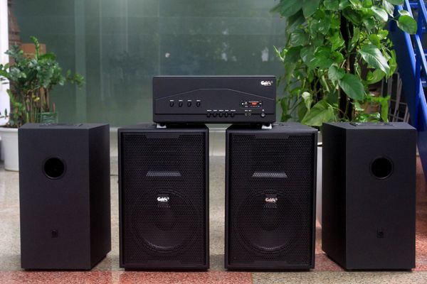 [Diện tích 160m2 + 04 Kênh] A917PU-4K Goldsound 4 vùng âm lượng 1500w + 4 loa Goldsound V258PU, Amply 4 - 6 vùng âm lượng, loa được thiết kế riêng cho quán, bật lớn không tạp âm, miễn phí công lắp đặt, bảo hành dài hạn 5 năm.