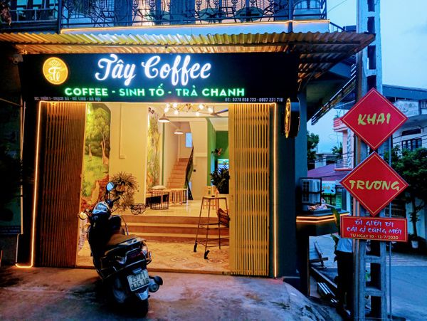 Loa cafe Goldsound lắp đặt âm thanh cho Tây Coffee, Mê Linh, Hà Nội