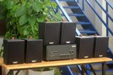 [Diện tích 120m2 + 2 Kênh] A907PU-2K Goldsound 2 vùng âm lượng 900w + 6 loa Goldsound V25C, loa được thiết kế riêng cho quán, bật lớn không tạp âm, miễn phí công lắp đặt, bảo hành dài hạn 5 năm