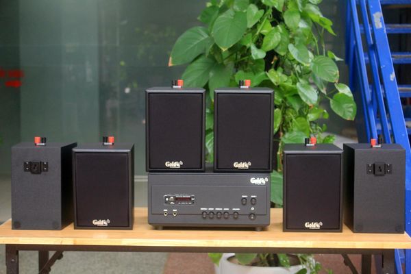 [Diện tích 120m2 + 2 Kênh] A907PU_SG-2K Goldsound 2 vùng âm lượng 900w + 6 loa Goldsound V25C_SG, loa được thiết kế riêng cho quán, bật lớn không tạp âm, miễn phí công lắp đặt, bảo hành dài hạn 5 năm