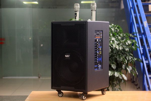 Loa kéo D750 Goldsound (Bass 30cm, kèm 2 Micro, pin sạc) chơi tốt ở mọi không gian: Gia đình, quán cafe, cửa hàng, khu vui chơi, lớp học, trung tâm đào tạo, các buổi dã ngoại, party, những buổi biểu diễn đường phố