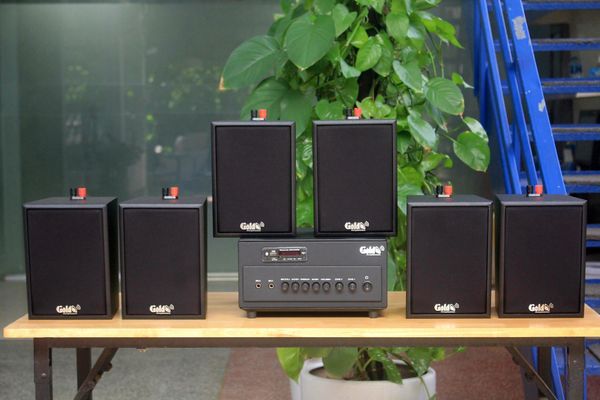 [Diện tích 120m2 + 2 Kênh] A384PU_TH-2K Goldsound 2 vùng âm lượng 380w + 6 loa Goldsound V25C_TH, loa được thiết kế riêng cho quán, bật lớn không tạp âm, miễn phí công lắp đặt, bảo hành dài hạn 5 năm.