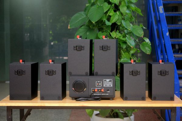 [Diện tích 120m2 + 2 Kênh] A384PU_SG-2K Goldsound 2 vùng âm lượng 380w + 6 loa Goldsound V25C_SG, loa được thiết kế riêng cho quán, bật lớn không tạp âm, miễn phí công lắp đặt, bảo hành dài hạn 5 năm.