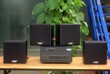 [Diện tích 80m2 + 02 Kênh] Amply A384PU_SG-2K Goldsound 2 vùng âm lượng 380w + 4 loa Goldsound V23SG-23w, loa được thiết kế riêng cho quán, bật lớn không tạp âm, miễn phí công lắp đặt, bảo hành dài hạn 5 năm.