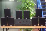 [Diện tích 160m2 + 4 Kênh] A384PU-4K Goldsound 4 vùng âm lượng 800w + 8 loa Goldsound V25C, Amply 4 - 6 vùng âm lượng, loa được thiết kế riêng cho quán, bật lớn không tạp âm, miễn phí công lắp đặt, bảo hành dài hạn 5 năm.