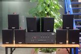 [Diện tích 160m2 + 4 Kênh] A384PU-4K Goldsound 4 vùng âm lượng 800w + 8 loa Goldsound V25C, Amply 4 - 6 vùng âm lượng, loa được thiết kế riêng cho quán, bật lớn không tạp âm, miễn phí công lắp đặt, bảo hành dài hạn 5 năm.