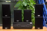 [Diện tích 120m2 + 02 Kênh] Amply A917PU_SG-2K Goldsound 2 vùng âm lượng 1200w + 6 loa Goldsound V40C_SG - 40w, loa được thiết kế riêng cho quán, bật lớn không tạp âm, miễn phí công lắp đặt, bảo hành dài hạn 5 năm