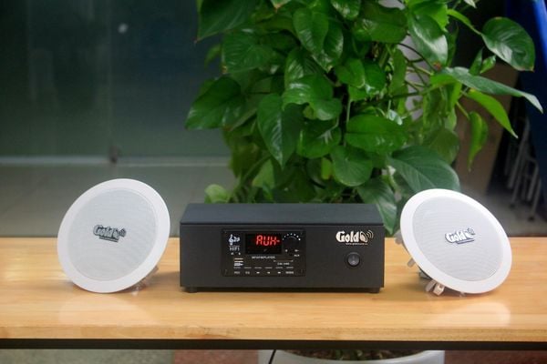 [Diện tích 40m2 + 1 Kênh] Bộ loa âm trần cao cấp S2.0_SG (amply A2.0 + 2 loa âm trần 15w) loa được thiết kế riêng cho quán, bật lớn không tạp âm, bảo hành dài hạn 12 tháng