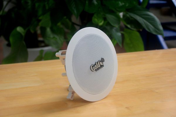 Loa vệ tinh âm trần VAT15_SG Goldsound (Số lượng 01 loa), Bass 10 cm, công suất thực 15w, Thiết kế hình tròn, hoàn toàn màu trắng, sang trọng, độ thẩm mỹ cao