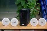 [Diện tích 80m2] Bộ loa âm trần cao cấp SA4.0_SG (amply 154w + 4 loa âm trần 15w), loa được thiết kế riêng cho quán, bật lớn không tạp âm, bảo hành dài hạn 12 tháng