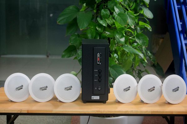 Bộ loa âm trần thông báo phát nhạc nền tự động cao cấp SA6.0 (amply 156w + 6 loa âm trần 15w), loa được thiết kế riêng cho quán, bật lớn không tạp âm, bảo hành dài hạn 12 tháng