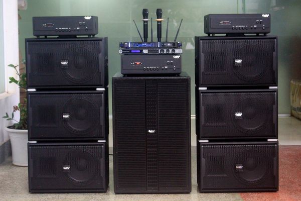 Dàn Karaoke kinh doanh K130 Goldsound (Loa V258PU-KA, Cục đẩy A958PU-2K, A957PU-1K, JBL KX180, Micro SLS S800,...)