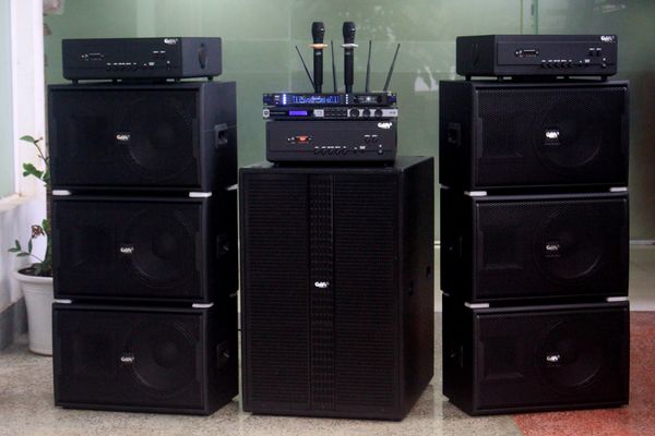 Dàn Karaoke kinh doanh K130 Goldsound (Loa V258PU-KA, Cục đẩy A958PU-2K, A957PU-1K, JBL KX180, Micro SLS S800,...)