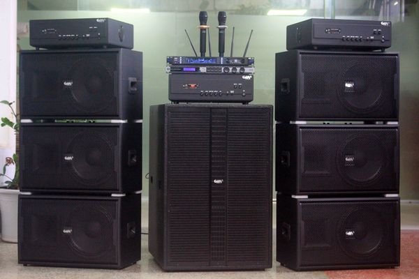Dàn Karaoke kinh doanh K130 Goldsound (Loa V258PU-KA, Cục đẩy A958PU-2K, A957PU-1K, JBL KX180, Micro SLS S800,...)