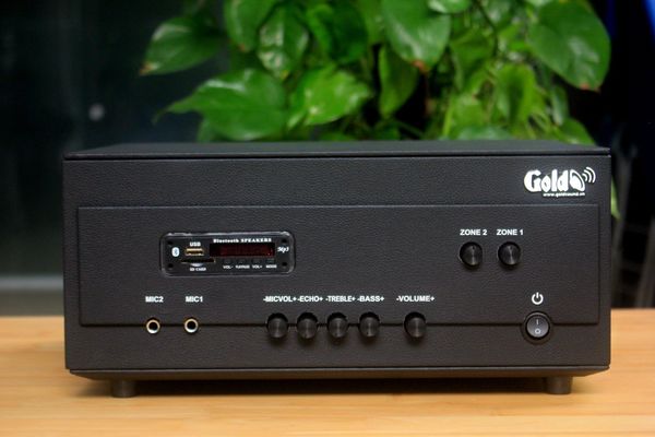 [Diện tích 120m2 + 2 Kênh] A907PU-2K Goldsound 2 vùng âm lượng 900w + 6 loa Goldsound VAT38, loa được thiết kế riêng cho quán, bật lớn không tạp âm, miễn phí công lắp đặt, bảo hành dài hạn 5 năm.