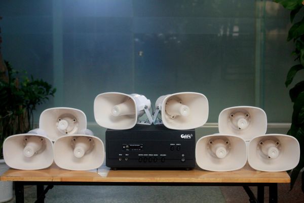 [Loa thông báo] Amply A907PU-100V + 8 Ne20w, Amply hai vùng âm lượng, loa được thiết kế riêng, bật lớn không tạp âm, miễn phí công lắp đặt, bảo hành dài hạn 12 tháng