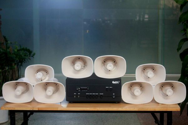 [Loa thông báo] Amply A907PU-100V + 8 Ne20w, Amply hai vùng âm lượng, loa được thiết kế riêng, bật lớn không tạp âm, miễn phí công lắp đặt, bảo hành dài hạn 12 tháng