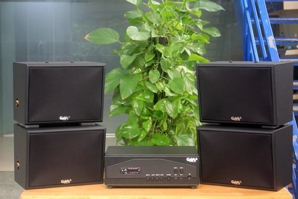 [Diện tích 120m2 + 04 Kênh] A917PU-2K Goldsound 2 vùng âm lượng 1200w + 4 loa Goldsound V130PU-MT, loa được thiết kế riêng cho quán, bật lớn không tạp âm, miễn phí công lắp đặt, bảo hành dài hạn 5 năm