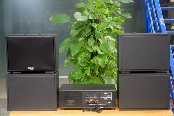 [Diện tích 120m2 + 04 Kênh] A917PU-2K Goldsound 2 vùng âm lượng 1200w + 4 loa Goldsound V130PU-MT, loa được thiết kế riêng cho quán, bật lớn không tạp âm, miễn phí công lắp đặt, bảo hành dài hạn 5 năm