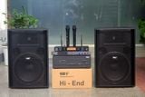 Dàn âm thanh sân khấu, hội trường, karaoke V358PU Goldsound (loa V358PU, cục đẩy A958PU-2K, Micro không dây, vang...)