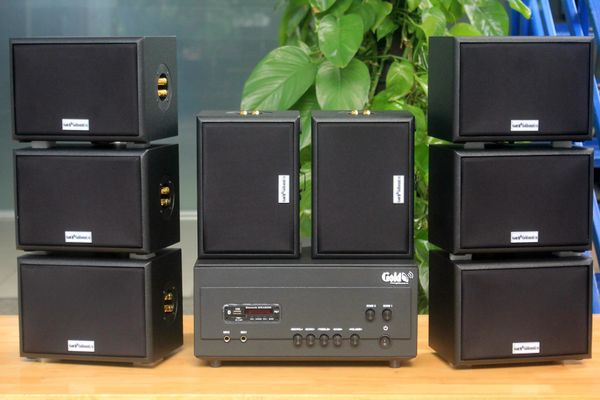 [Diện tích 160m2] A907PU-2K Goldsound 900w + 8 loa Goldsound ngoài trời V101-NT - 15w, loa được thiết kế riêng cho quán, bật lớn không tạp âm, không bao gồm công lắp đặt, bảo hành 12 tháng