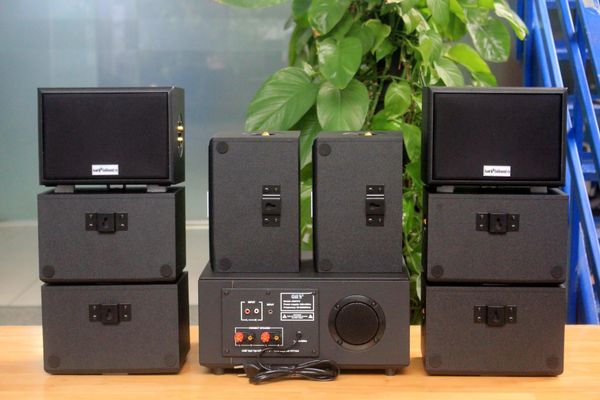 [Diện tích 160m2] A907PU-2K Goldsound 900w + 8 loa Goldsound ngoài trời V101-NT - 15w, loa được thiết kế riêng cho quán, bật lớn không tạp âm, không bao gồm công lắp đặt, bảo hành 12 tháng