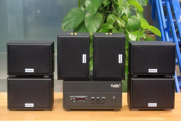 [Diện tích 120m2] A156PU Goldsound 200w + 6 loa Goldsound ngoài trời V101-NT - 15w, loa được thiết kế riêng cho quán, bật lớn không tạp âm, không bao gồm công lắp đặt, bảo hành 12 tháng