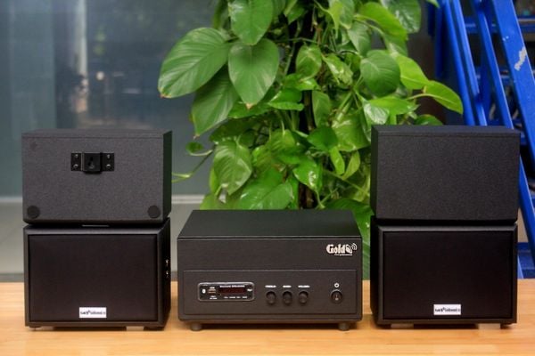 [Diện tích 80m2] A156PU Goldsound 200w + 4 loa Goldsound ngoài trời V101-NT - 15w, loa được thiết kế riêng cho quán, bật lớn không tạp âm, không bao gồm công lắp đặt, bảo hành 12 tháng