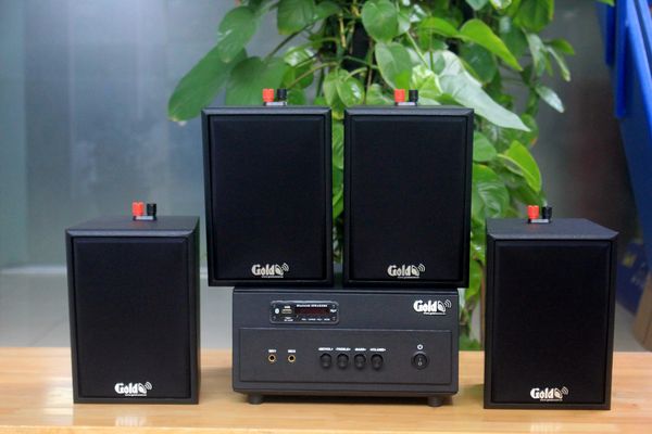 [Diện tích 80m2] Amply A154PU_DA Goldsound 150w + 4 loa Goldsound V25C_DA - 25w, loa được thiết kế riêng cho quán, bật lớn không tạp âm, miễn phí công lắp đặt, bảo hành dài hạn 5 năm.