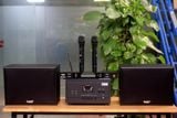 Dàn KARAOKE GOLD-130 (2 loa 130w + 1 amply 900w + 2 Micro không dây)