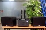 Dàn KARAOKE GOLD-130 (2 loa 130w + 1 amply 900w + 2 Micro không dây)