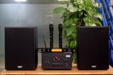 Dàn KARAOKE GOLD-230 (2 loa 230w + 1 amply 900w + 2 Micro không dây)