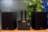 Dàn KARAOKE GOLD-230 (2 loa 230w + 1 amply 900w + 2 Micro không dây)