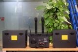 Dàn KARAOKE GOLD-130 (2 loa 130w + 1 amply 900w + 2 Micro không dây)
