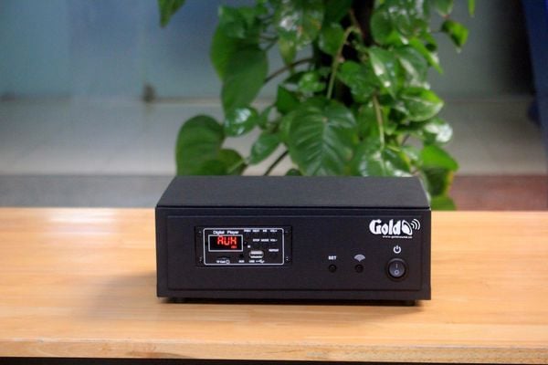 Dàn loa không dây treo tường: 01 amply A57 Goldsound + 2 loa không dây Goldsound V57 - 57w