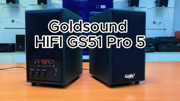 Loa HIFI GS51 Pro 5 - đúng chuẩn HIFI, công suất 120w, Bass 4 inch, treble 2 inch, bluetooth 5.0, cổng rca, khe usb, thiết kế loa thùng gỗ cao 31.5 cm, rộng 17.5 cm, sâu 24 cm.