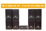 Dàn loa không dây treo tường: 01 amply A57 Goldsound + 8 loa không dây Goldsound V57 - 57w